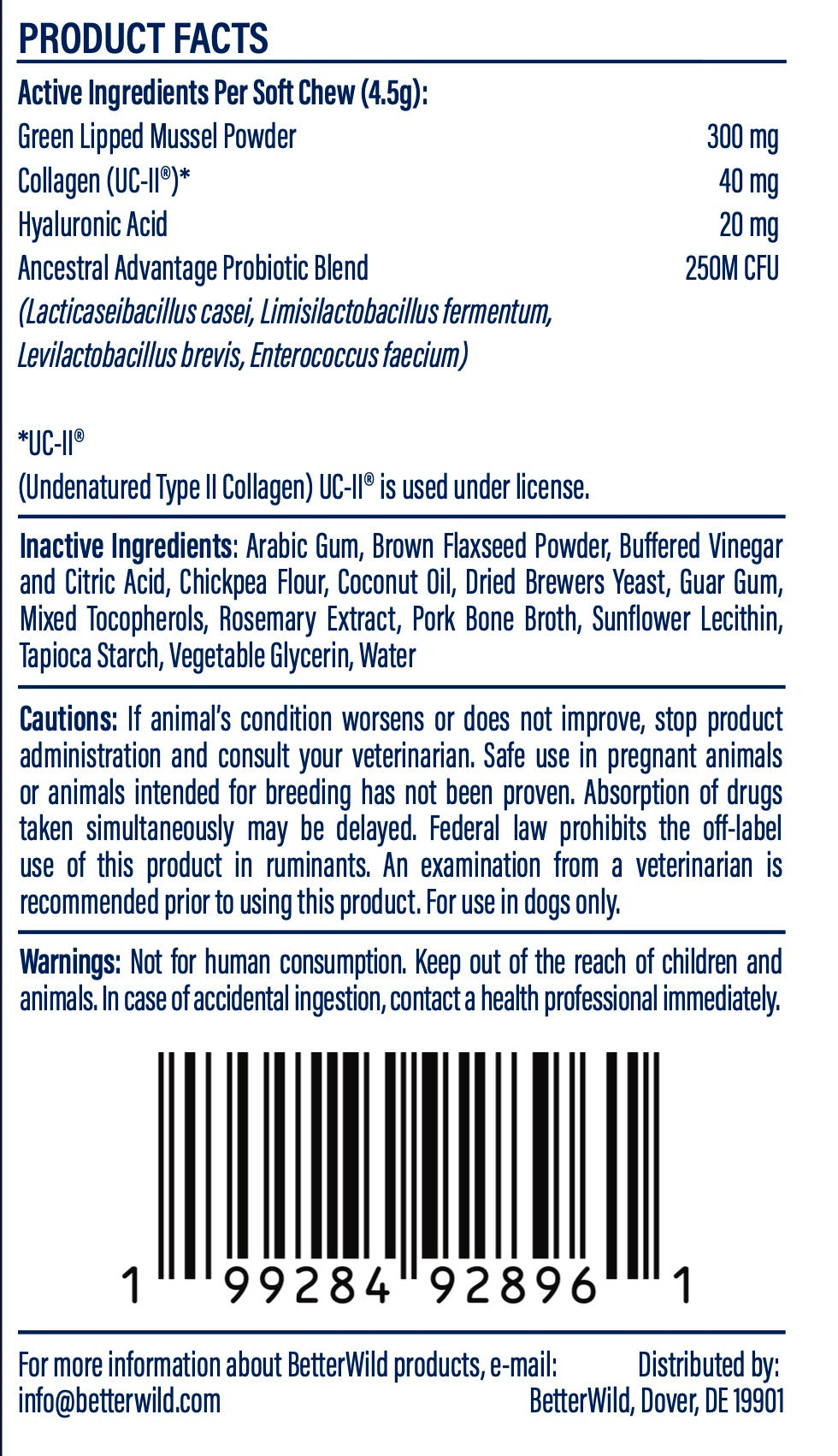 Nutritional Facts